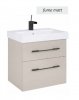 AQUAFORM - szafka podumywalkowa dwu szufladowa MADRID 60 fume matt AQ.401-164348